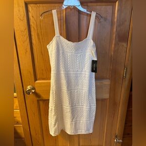 Taylor Ivory Crochet Dress
